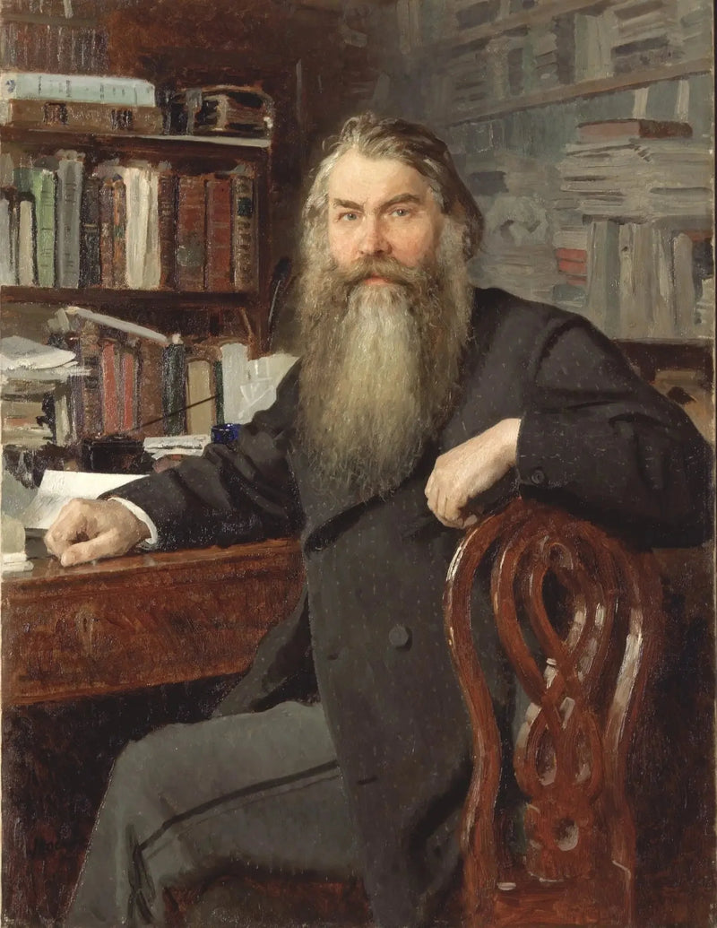 Portrait of the historian and archaeologist Ivan Egorovich Zabelin - Ilya Repin