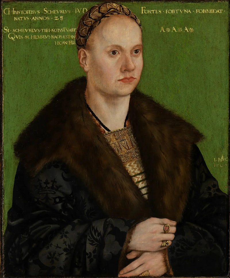 Portrait of the Humanist Christoph Scheurl - Lucas Cranach the Elder