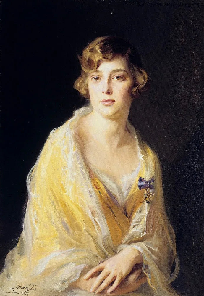 Portrait of the Infanta Beatrice of Bourbon - Philip de László