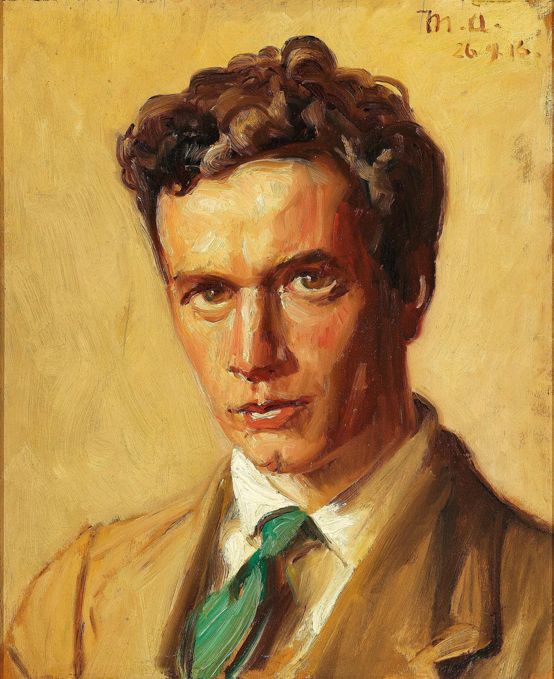 Portrait of the goldsmith Chr. Fjerdingstad, Skagen. -Michael Peter Ancher