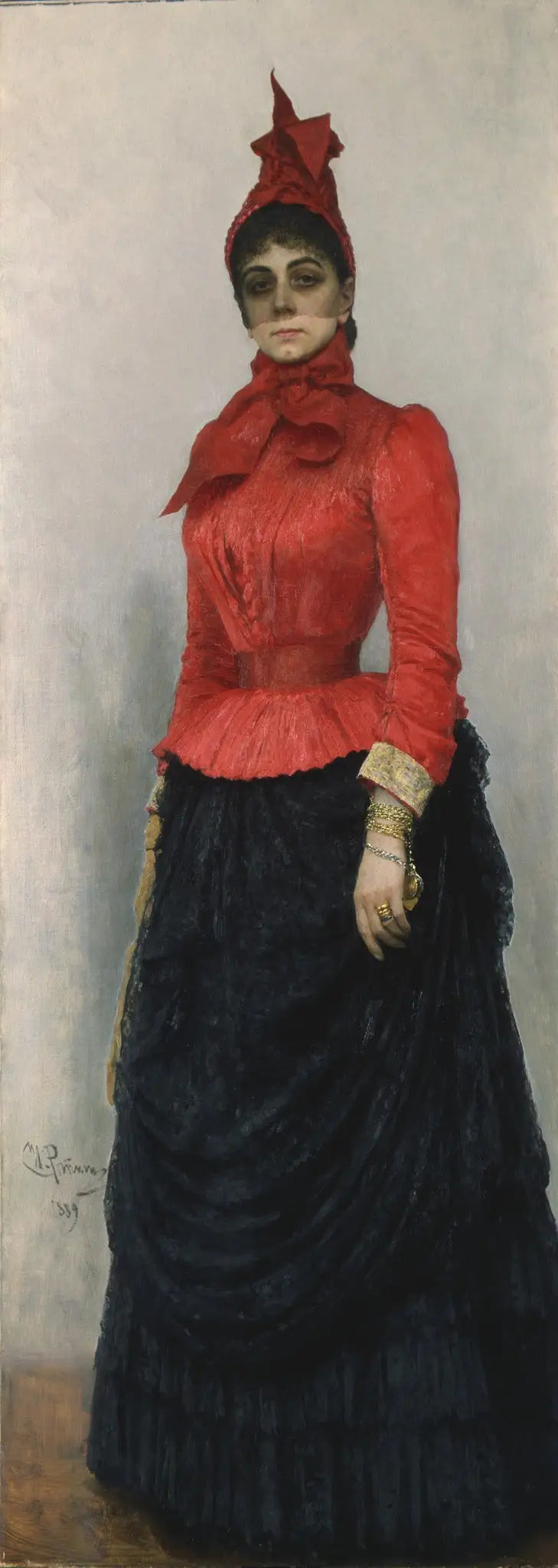 Portrait of Baroness V.I. Ikskul von Hildenbandt - Ilya Repin