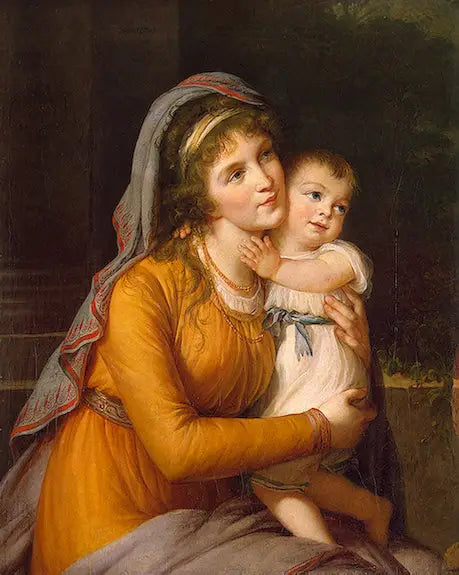 Portrait of Countess Anna Stroganova with her son - Élisabeth Vigeé Le Brun