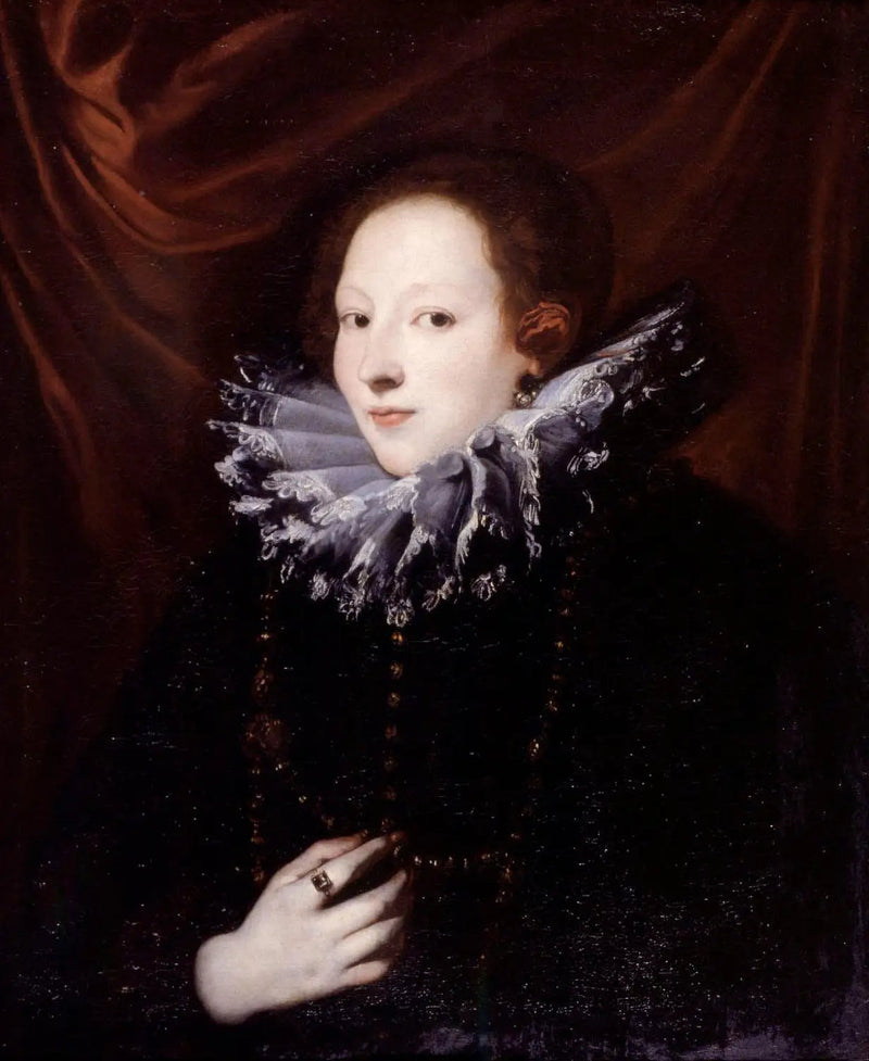 Portrait of Countess Antonia Demarini (?-?), wife of Francesco Lercari, Doge of Genoa - Antoine van Dyck