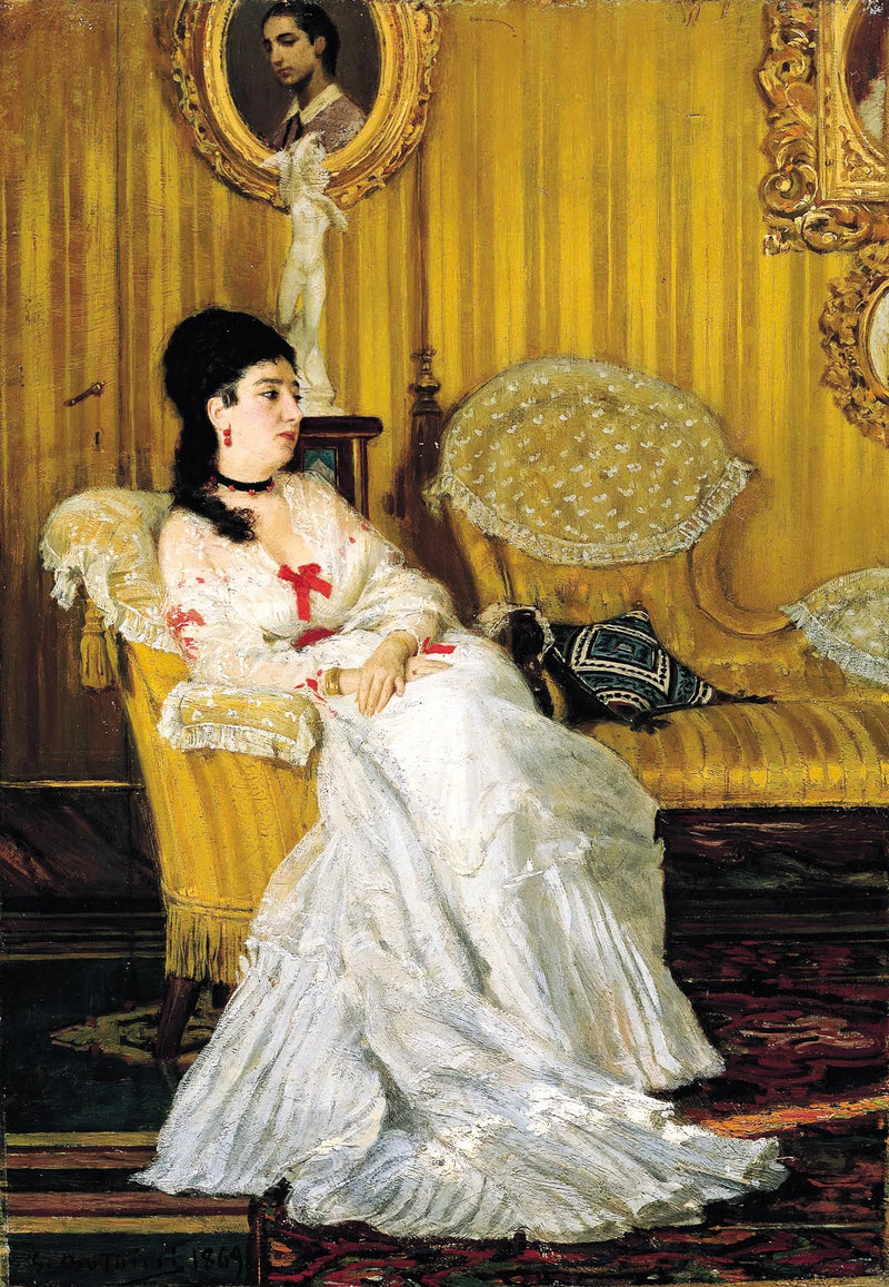 Portrait of Countess Carlotta Aloisi Papudoff - Giovanni Boldini