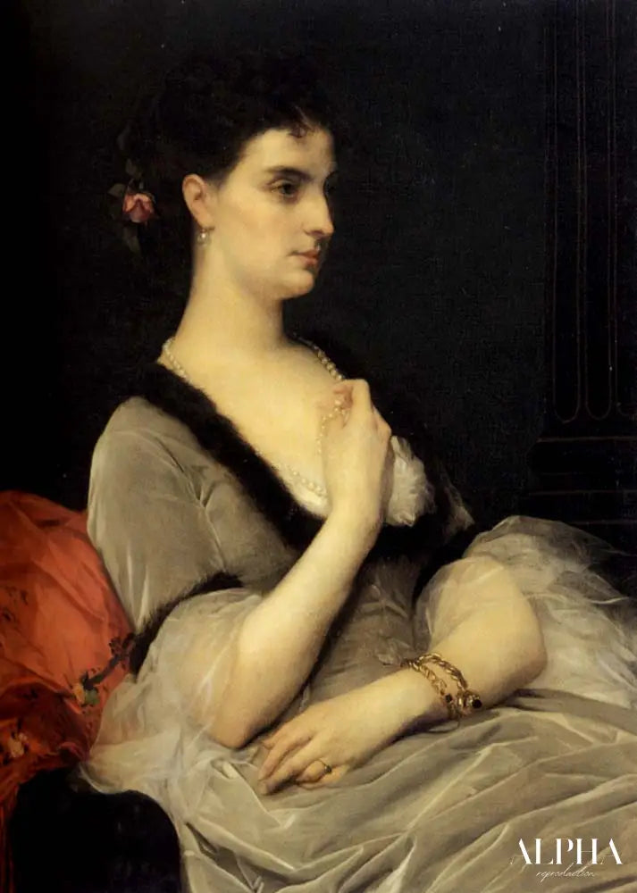 Portrait de la comtesse E.A. Vorontova-Dashkova - Alexandre Cabanel - Reproductions de tableaux et peintures haut de gamme