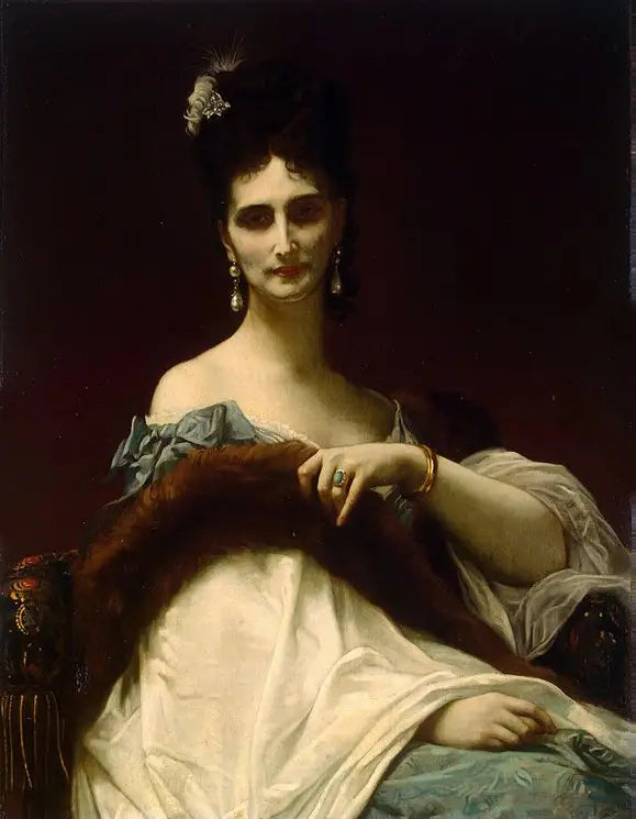 Portrait of the Countess of Koller (née Maria Riznich) - Alexandre Cabanel