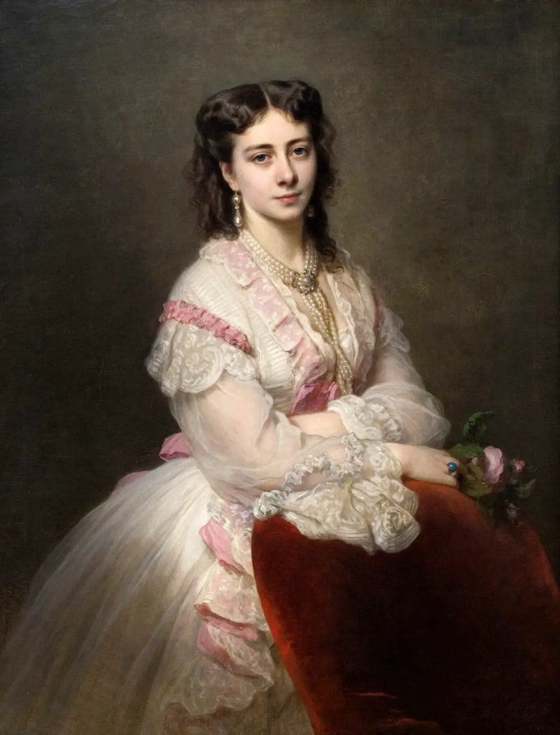 Portrait of Countess Marie Branicka de Bialacerkiew [née Princess Sapieha] - Franz Xaver Winterhalter