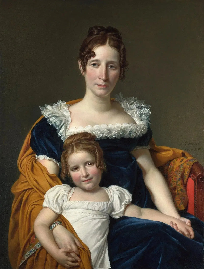 Portrait of Countess Vilain XIIII and her daughter Louise - Jacques-Louis David