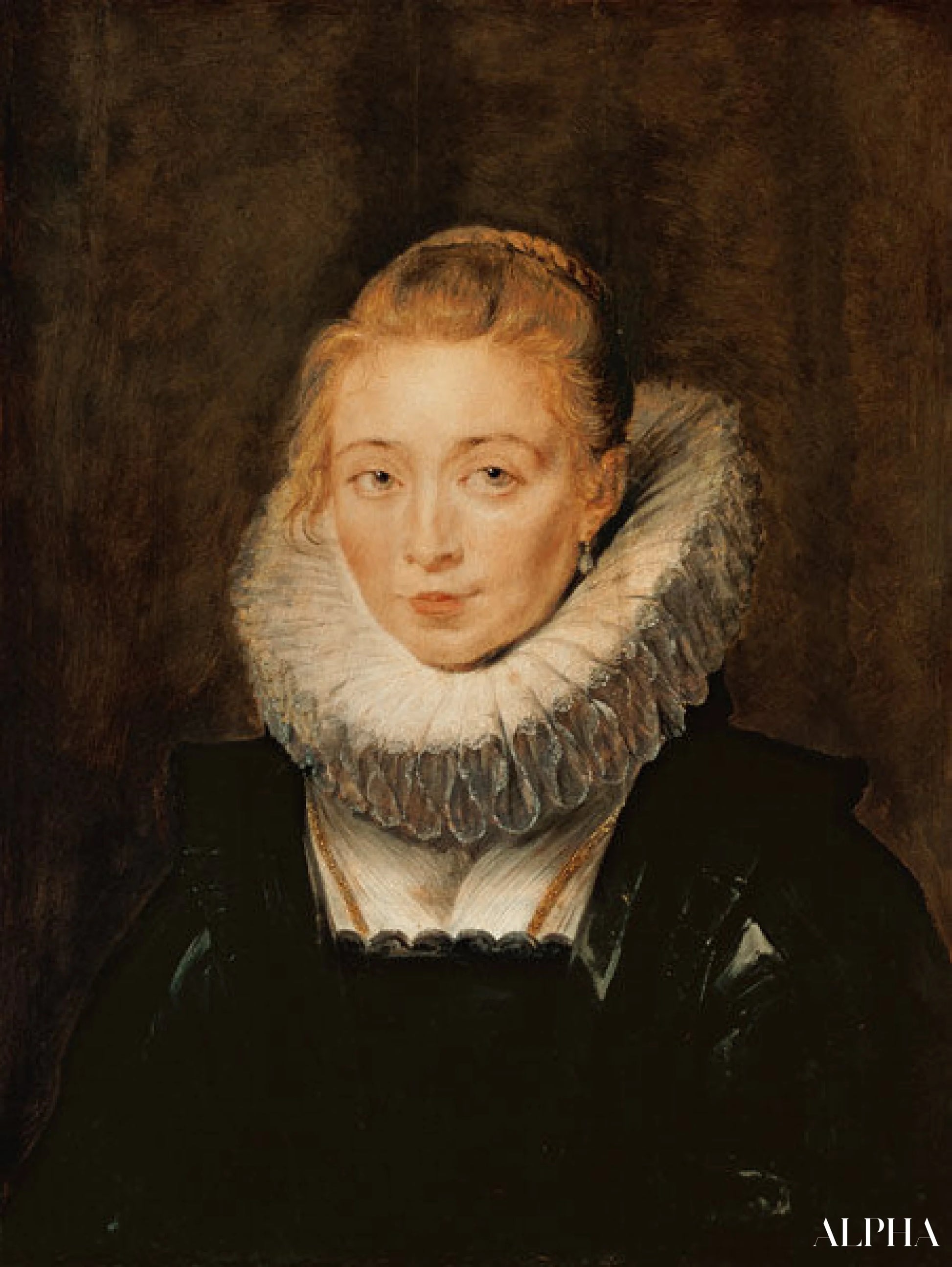 Portrait de la demoiselle d'honneur de l'infante Isabella - Peter Paul Rubens - Reproductions de tableaux et peintures haut de gamme