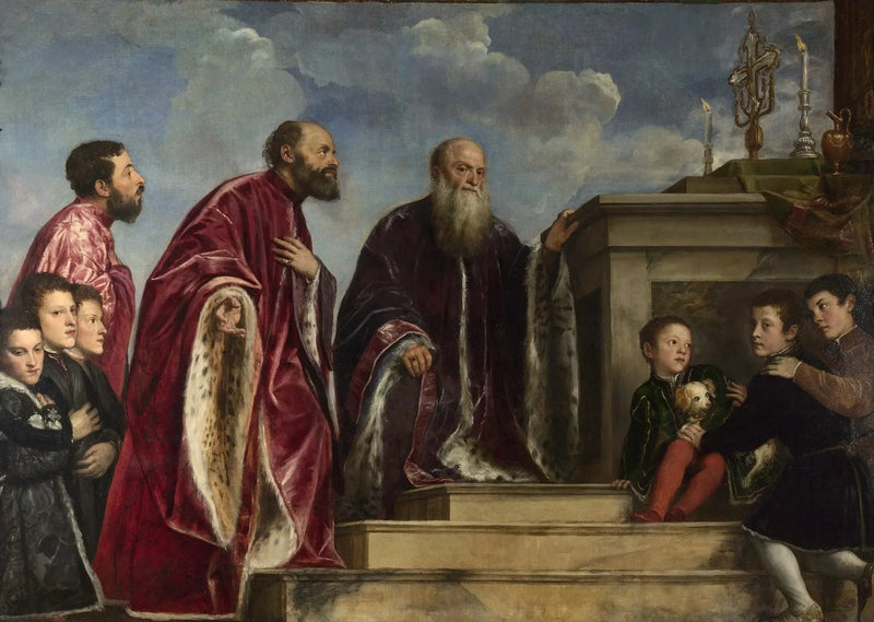 Portrait of the Vendramin Family - Titian