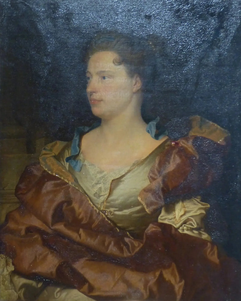 Portrait of the artist's wife, Elizabeth de Gouix - Hyacinthe Rigaud