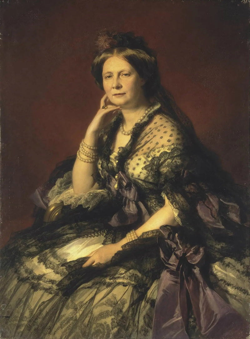 Portrait of Grand Duchess Elena Pavlovna - Franz Xaver Winterhalter