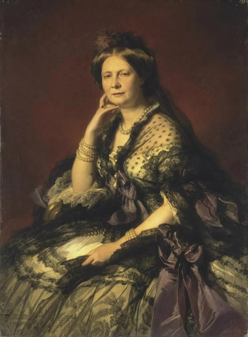 Portrait of Grand Duchess Elena Pavlovna - Franz Xaver Winterhalter