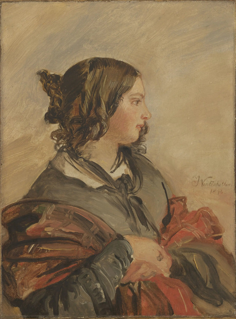Portrait of Young Queen Victoria - Franz Xaver Winterhalter