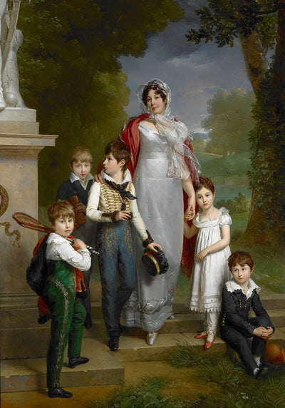 Portrait de la maréchale Lannes et ses enfants - François Gérard - Alpha Reproduction