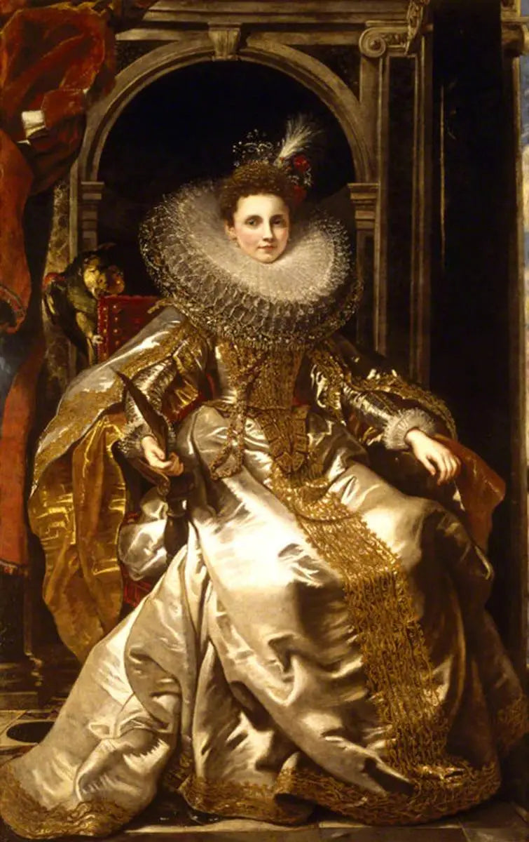 Portrait of the Marquise Maria Serra Pallavicino - Peter Paul Rubens