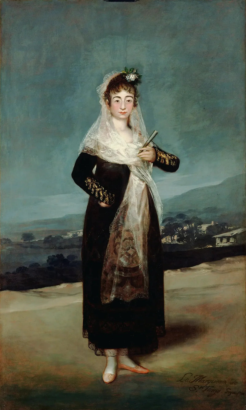 Portrait of the Marchioness of Santiago - Francisco de Goya