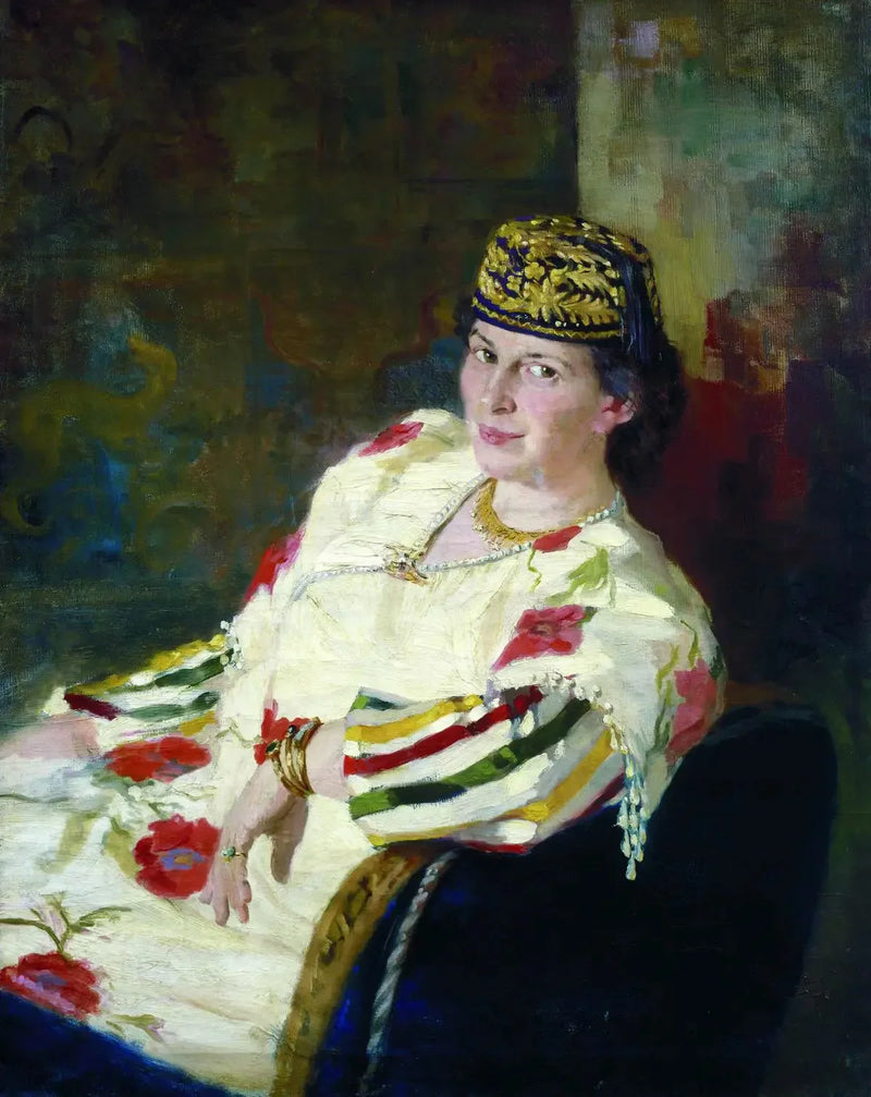 Portrait of the patroness and Countess Mara Konstantinovna Oliv - Ilya Repin