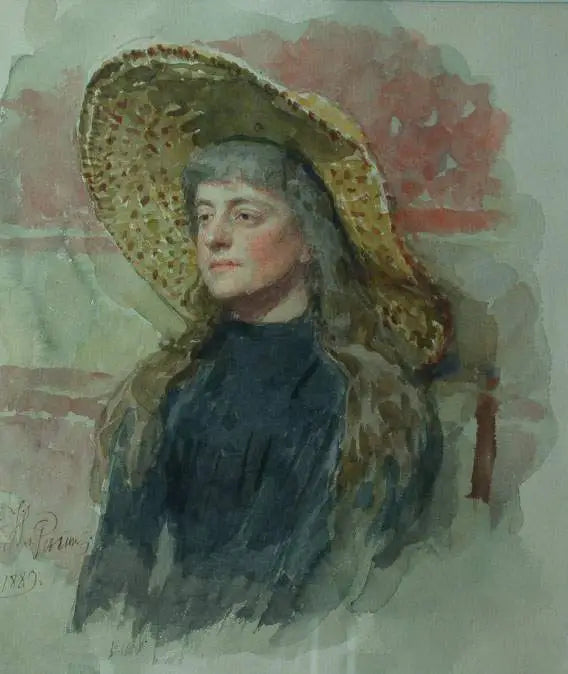 Portrait of the painter Elizabeta Nikolayevna Zvantseva - Ilya Repin