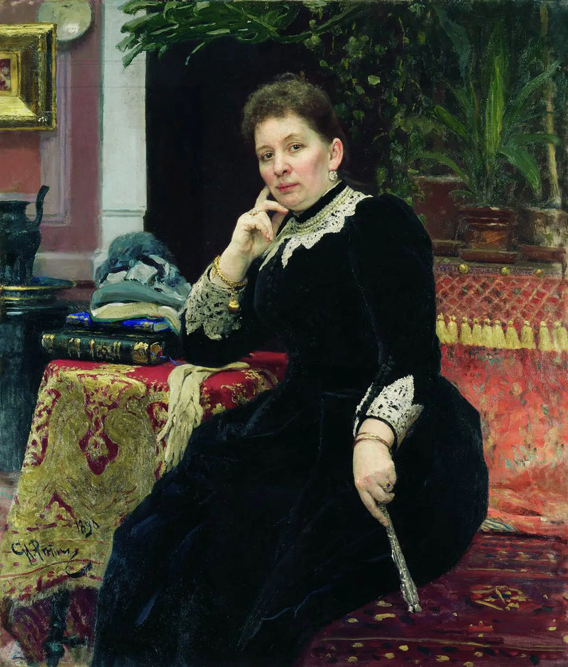 Portrait of the philanthropist Olga Sergueïevna Alexandrova-Heinz - Ilya Repin