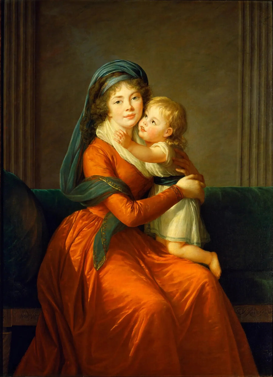 Portrait of Princess Alexandra Golitsyna and her son Piotr - Élisabeth Vigeé Le Brun