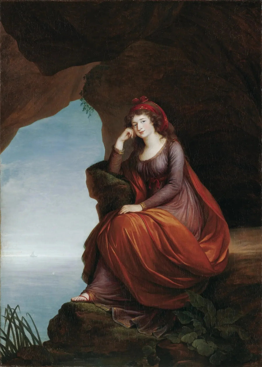 Portrait of Princess Hermenegilde von Esterházy (1769-1845), née Liechtenstein, as Ariadne at Naxos - Élisabeth Vigée Le Brun