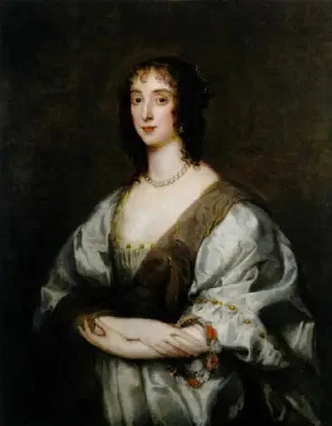 Portrait of Queen Henrietta Maria - Antoine van Dyck