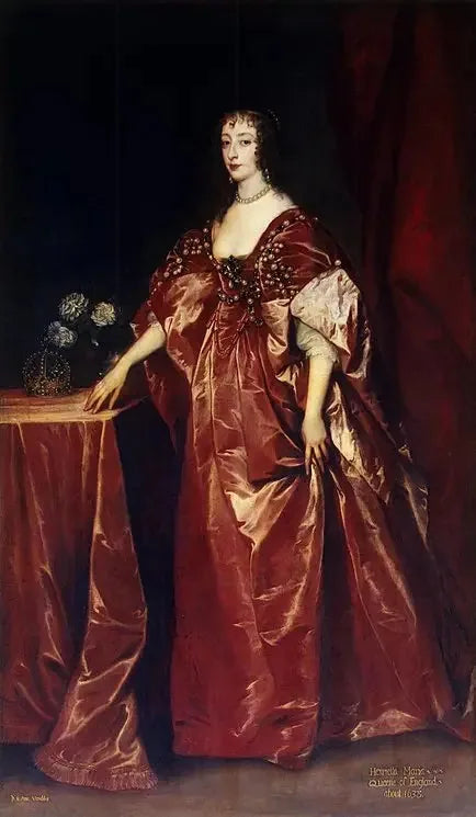 Portrait of Queen Henriette-Marie - Antoine van Dyck