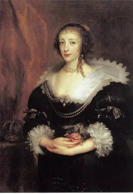 Portrait of Queen Henriette Marie - Antoine van Dyck