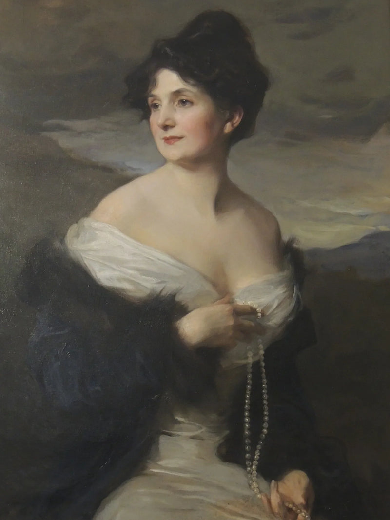 Portrait of the Viscountess of Fontenay (1870-1952), wife of the French ambassador - Philip de László