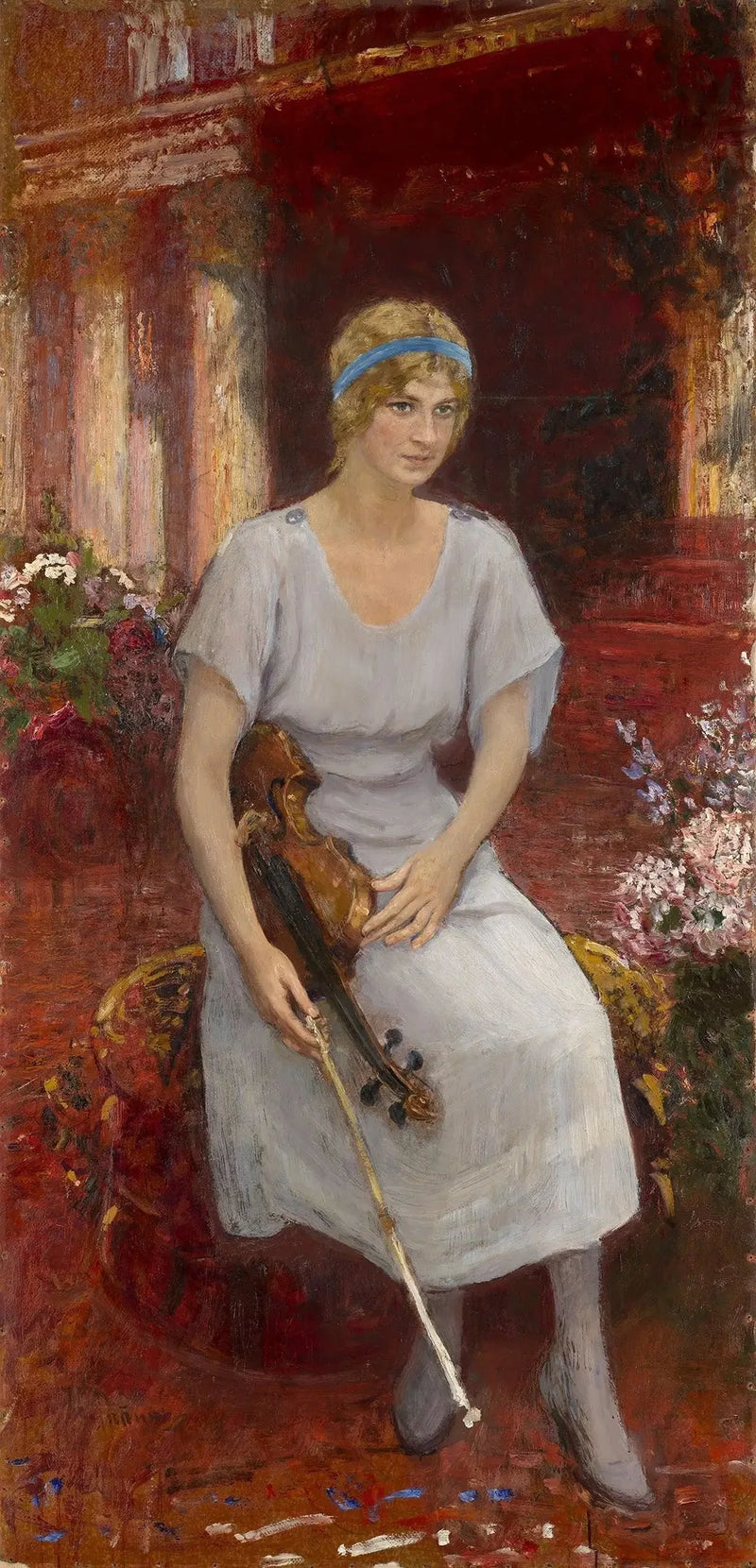 Portrait of the violinist Cecilia Hansen - Ilya Repin