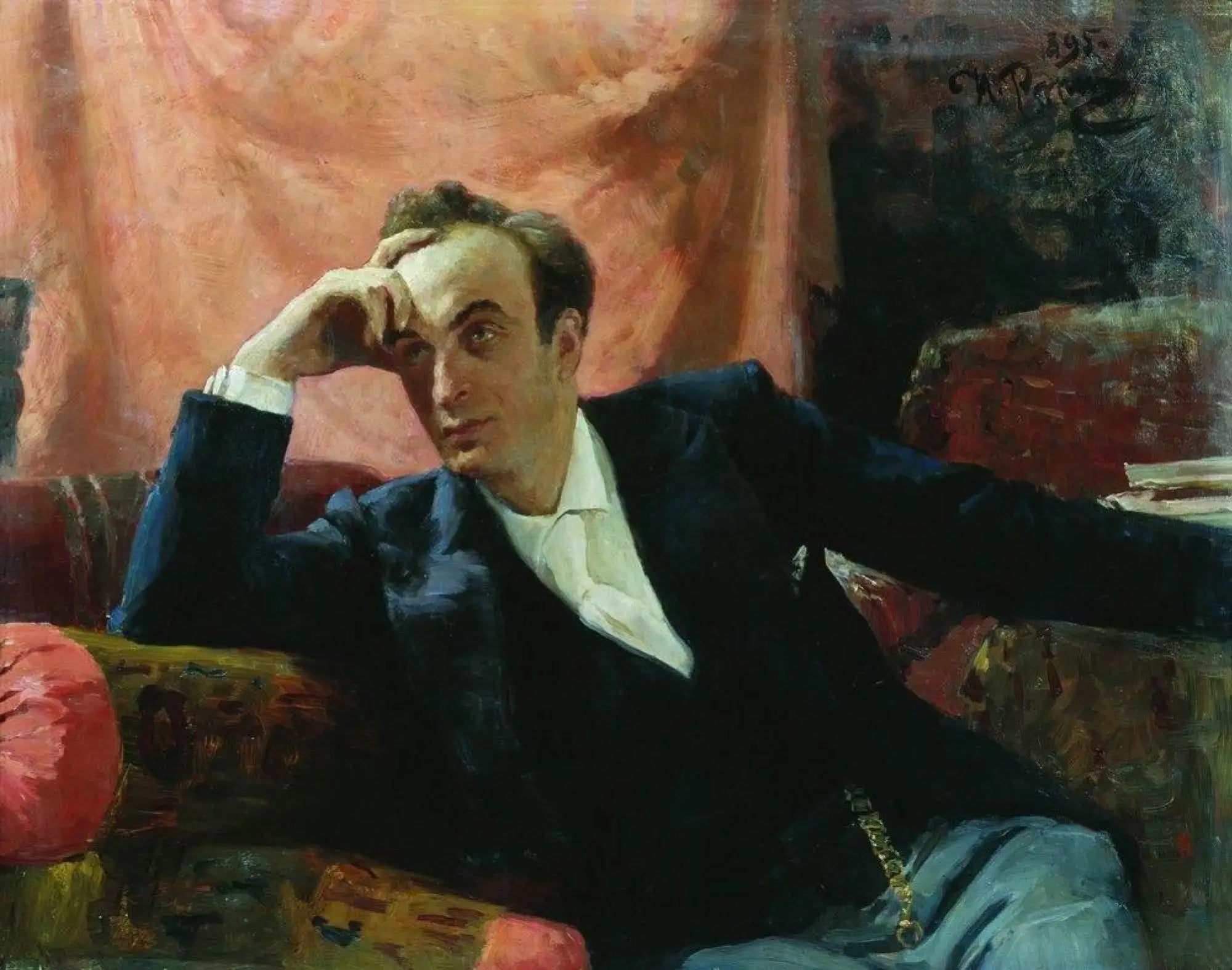 Portrait de l’acteur Grigori Grigorievich Ghe - Ilya Repin - Alpha Reproduction