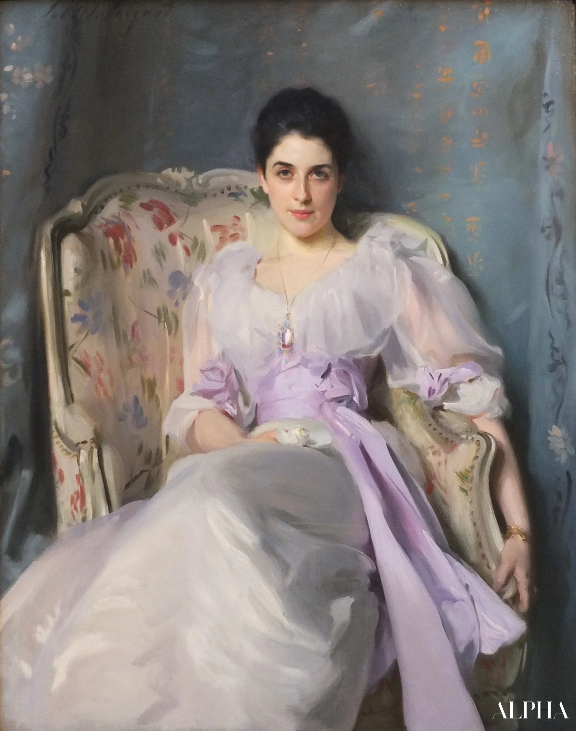 Portrait de Lady Agnew of Lochnaw - John Singer Sargent - Reproductions de tableaux et peintures haut de gamme