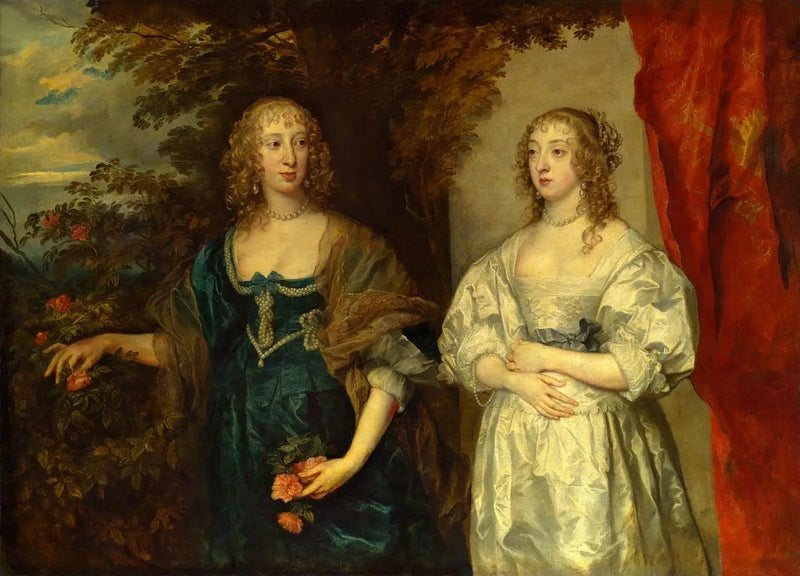 Portrait of Lady d'Aubigny and Countess Portland - Antoine van Dyck