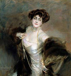 Portrait of Lady Diaz Albertini - Giovanni Boldini