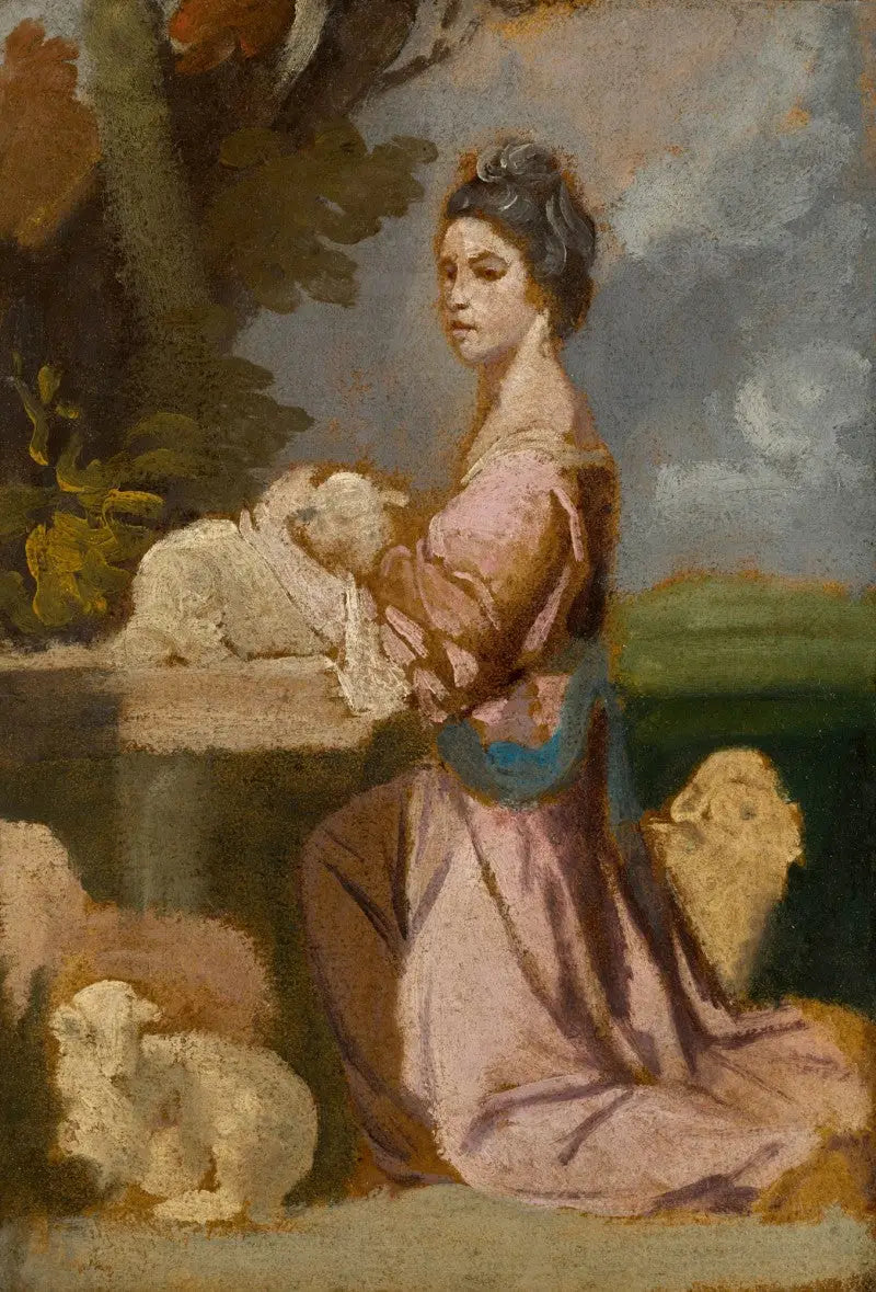 Portrait of Lady Mary Leslie - Joshua Reynolds