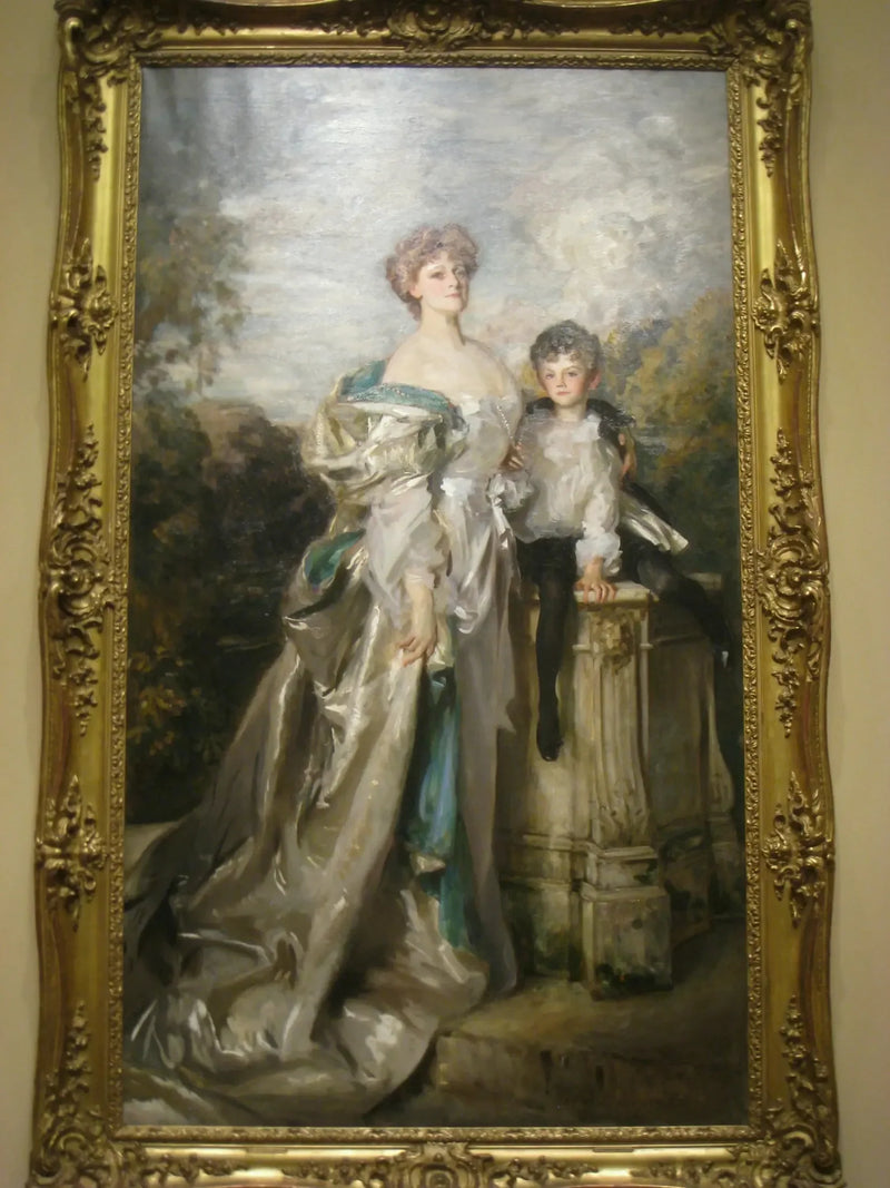 Portrait of Lady Warwick and her Son - John Singer Sargent