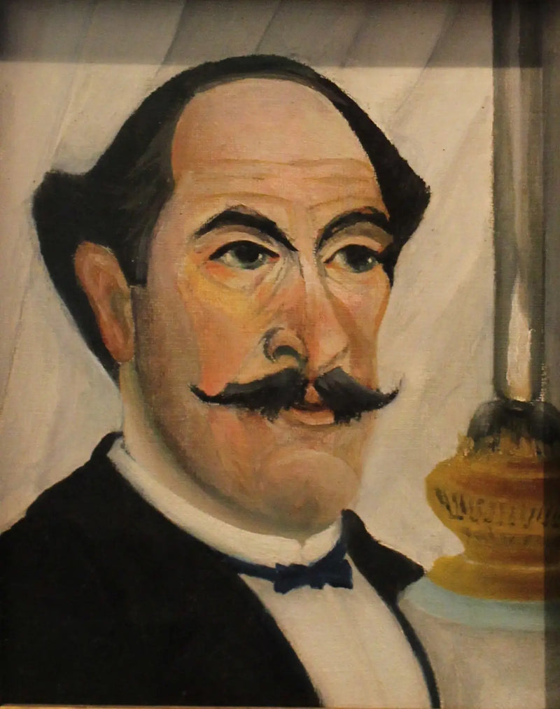 Portrait of the Artist at the Lamp - Henri Rousseau