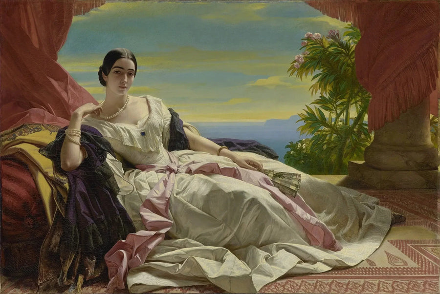 Portrait of Léonilla, Princess of Sayn-Wittgenstein-Sayn - Franz Xaver Winterhalter