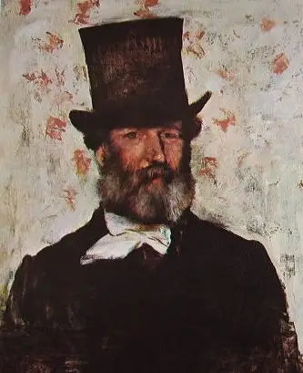 Portrait of Léopold Levert - Edgar Degas