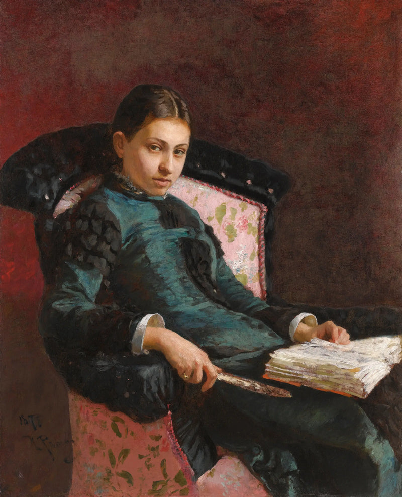 Portrait of the artist's wife, Vera Repin