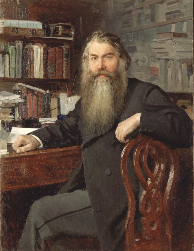 Portrait of the historian and archaeologist Ivan Egorovich Zabelin - Ilya Repin