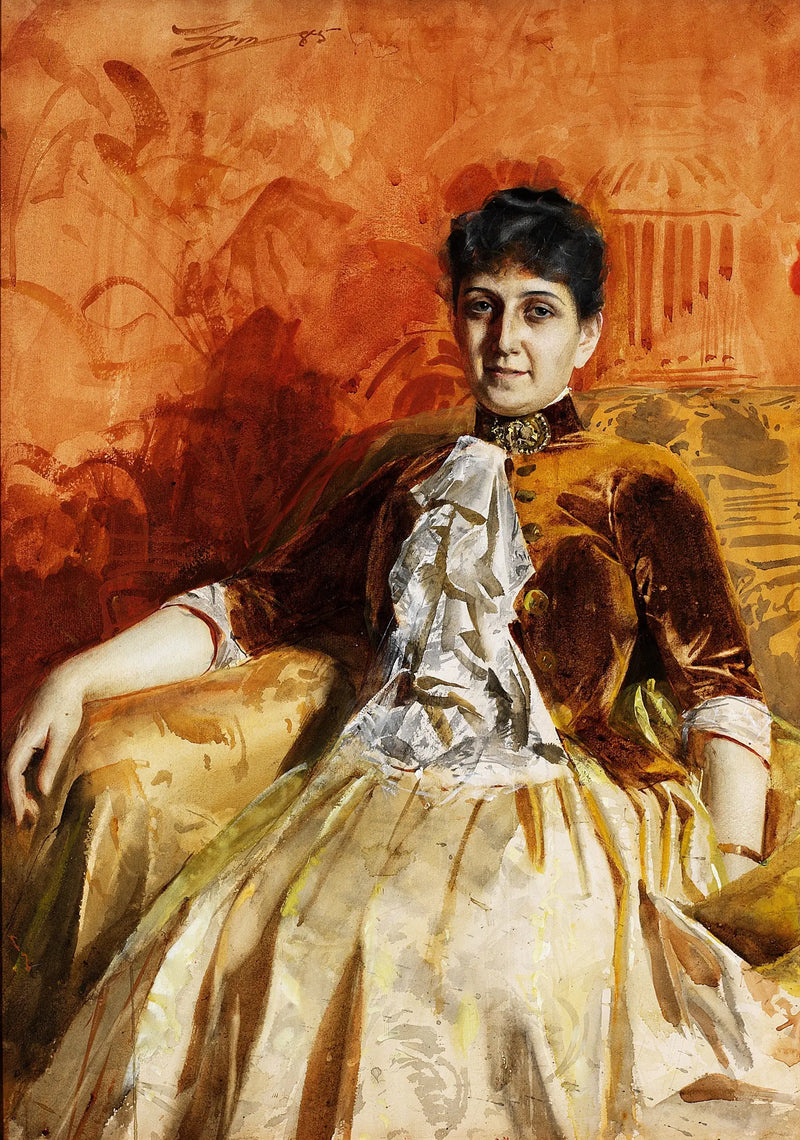 Portrait of Lisen Lamm - Anders Zorn