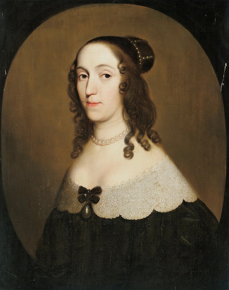 Portrait of Louise Christina (1606-1669), Countess of Solms-Braunfels - Gerrit van Honthorst