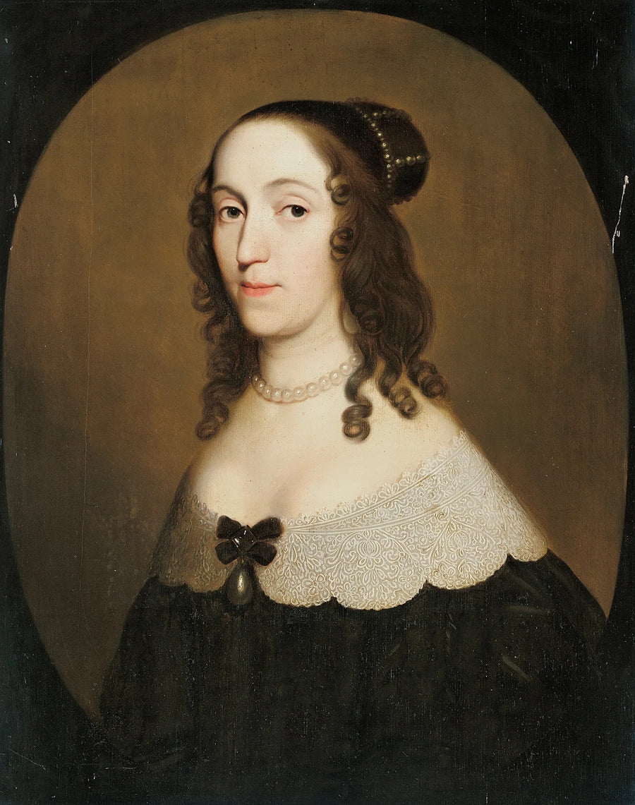 Portrait of Louise Christina (1606-1669), Countess of Solms-Braunfels - Gerrit van Honthorst