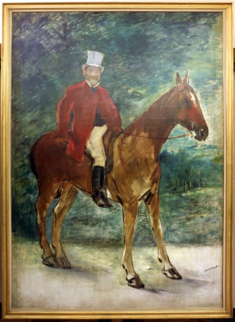 Portrait of Mr. Arnaud on Horseback - Édouard Manet