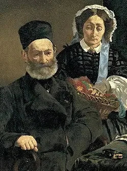 Portrait of Mr. and Mrs. Auguste Manet - Édouard Manet
