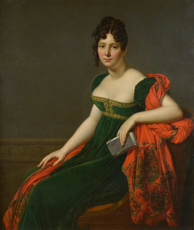 Portrait of Madame Augustine Bertin de Veaux - Anne-Louis Girodet