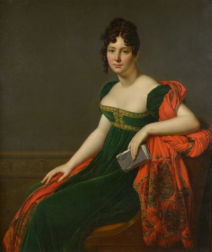 Portrait of Madame Augustine Bertin de Veaux - Anne-Louis Girodet