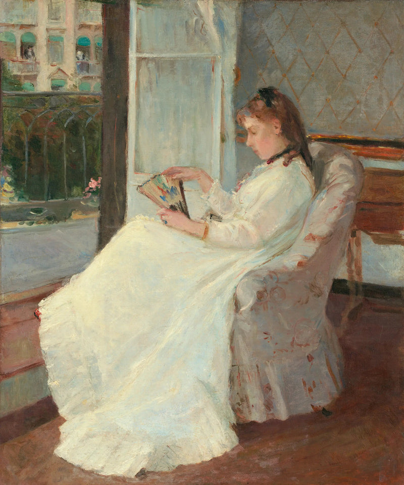 Portrait of Madame Pontillon also known as Young Woman at Her Window - Berthe Morisot